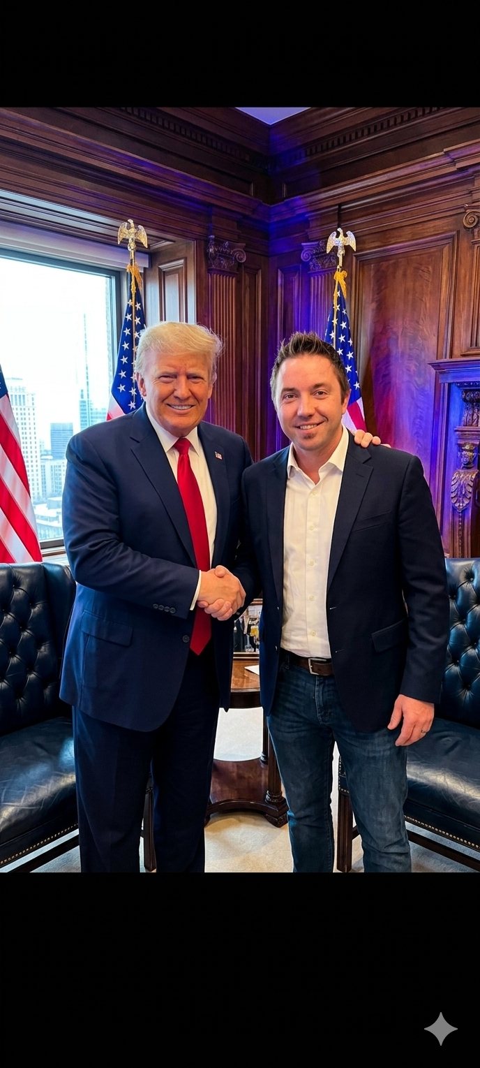 Nicholas Fordham with President Trump